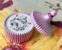 Lumânare ceară soia parfum lavandă bombonieră ceramică