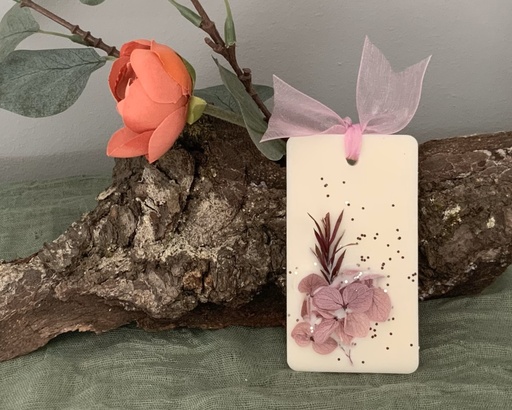 Mărțișor tabletă soia WaxMelts dreptunghi hortensii lila